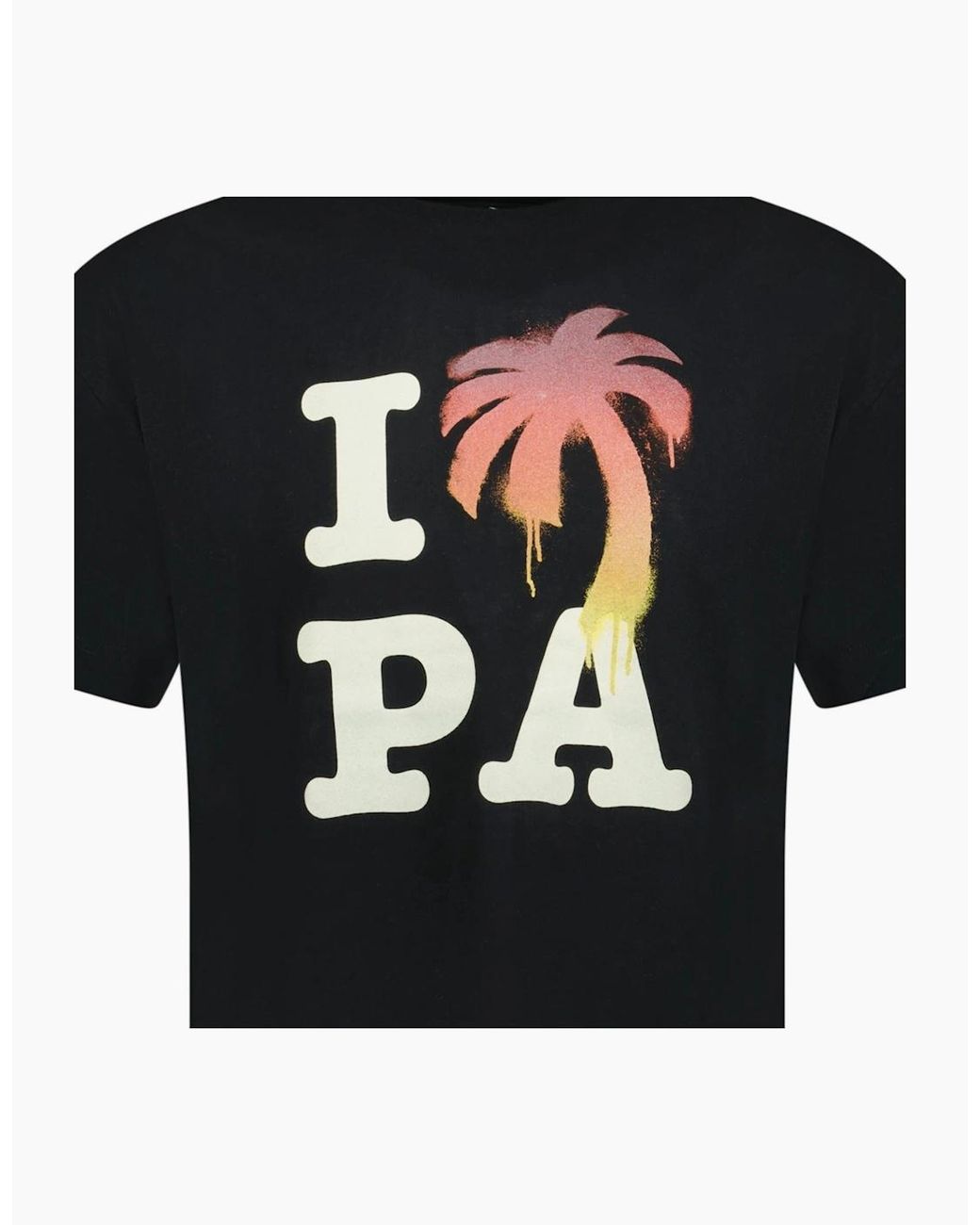 Palm Angels Black 'I Love Pa' T-Shirt for men