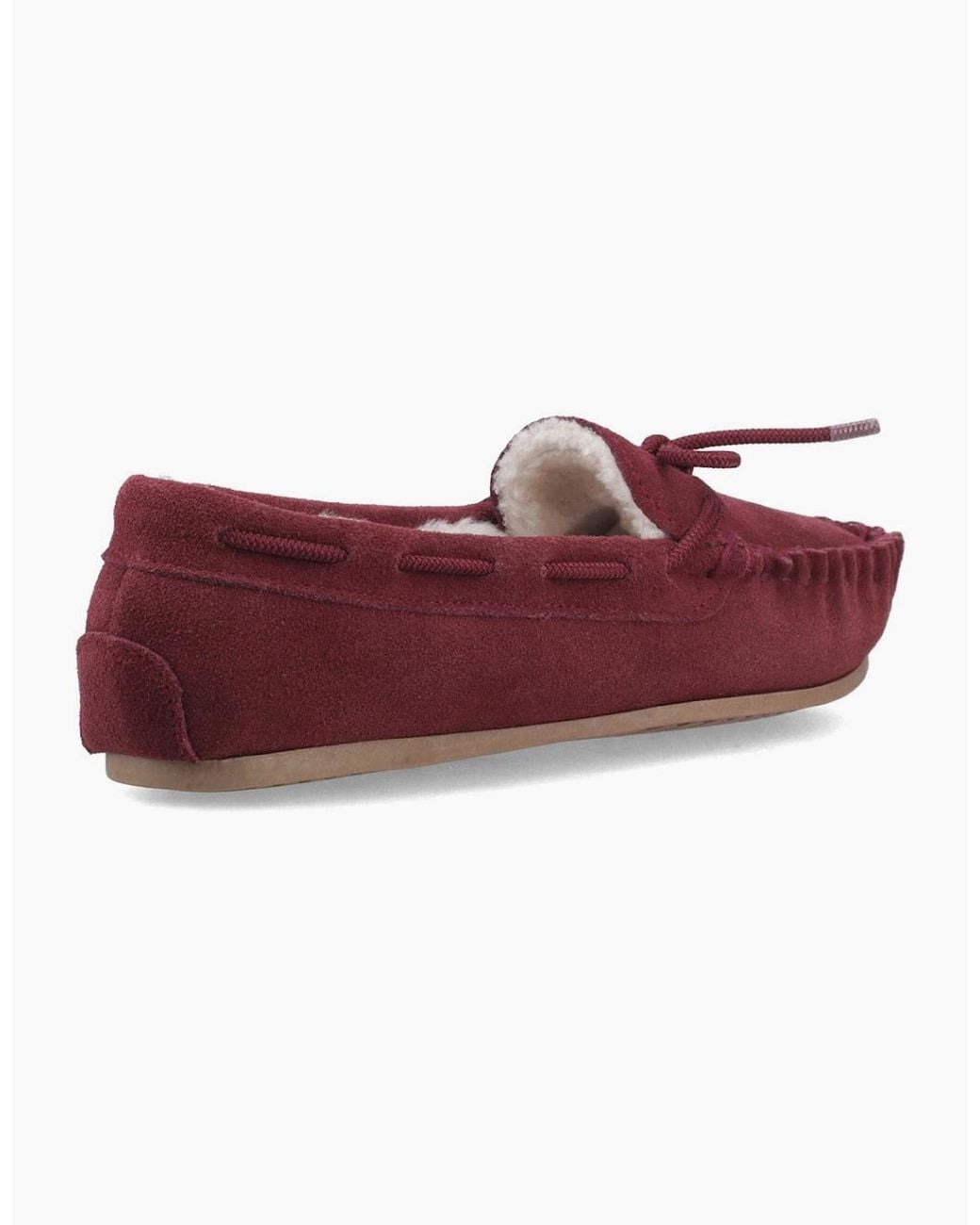 Hush Puppies Red Allie Moccasins Wine