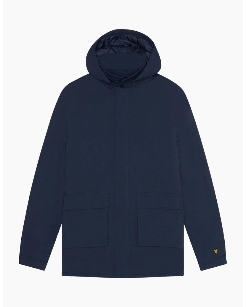 Lyle & Scott Blue Lyle & Scott Wadded Parka for men