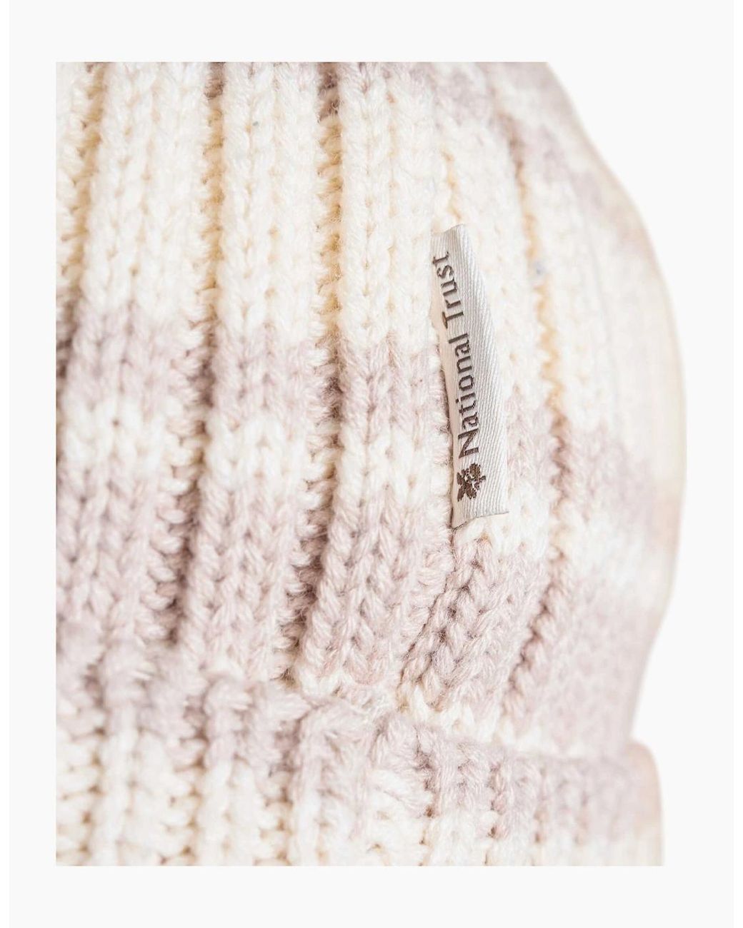 Craghoppers White Ladies National Trust Canina Striped Beanie