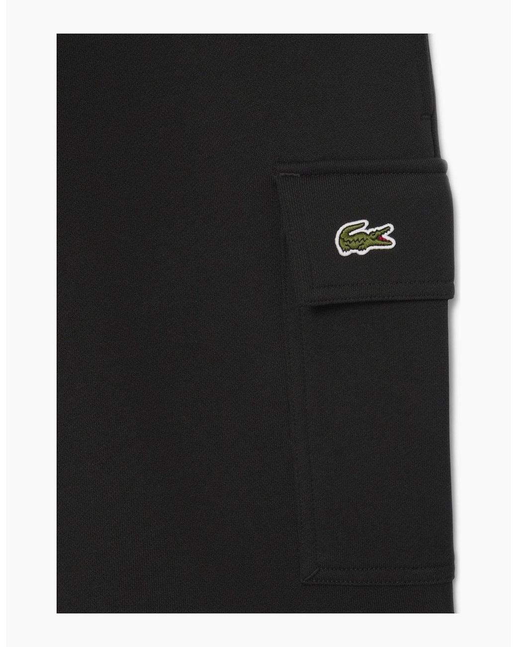 Lacoste Black Gh9743 Cargo Jog Shorts