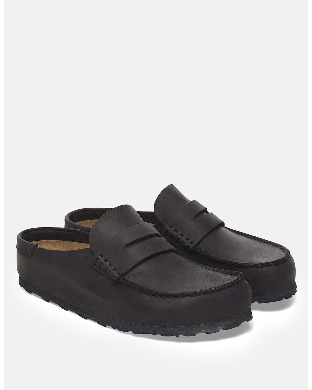 Birkenstock Black Naples Wrapped Leather for men