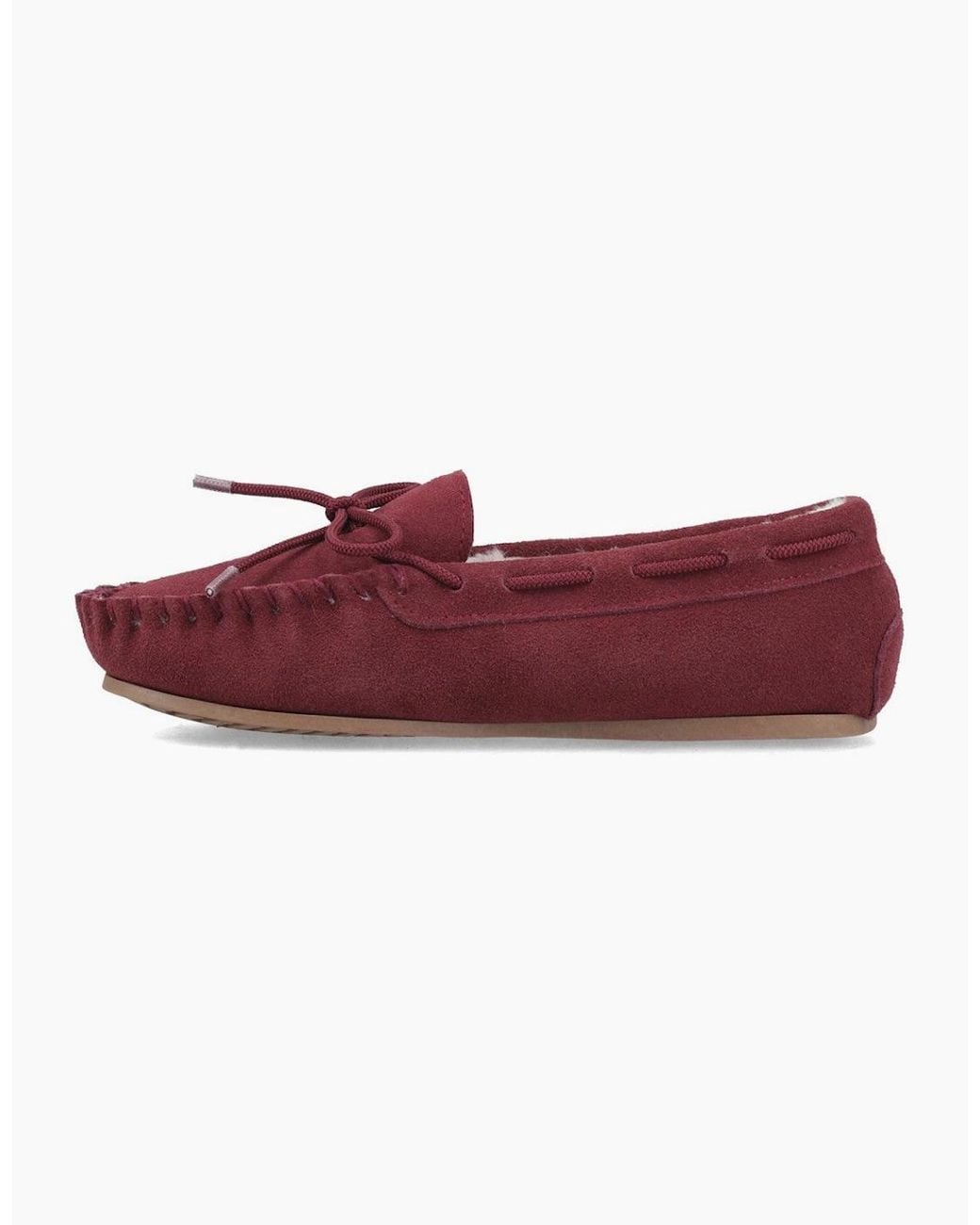 Hush Puppies Red Allie Moccasins Wine
