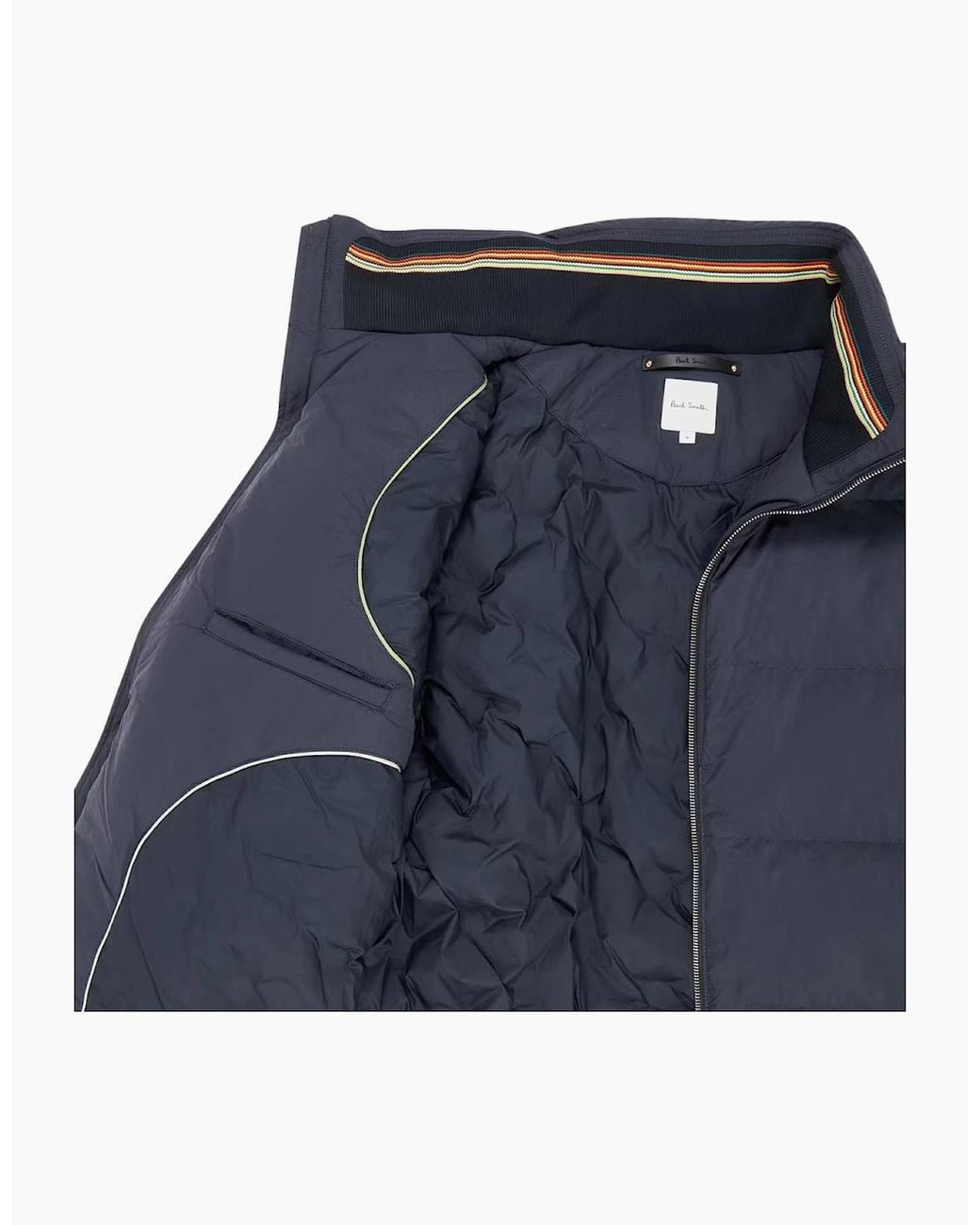 Paul Smith Blue Hooded Down Jacket 49 Dk for men
