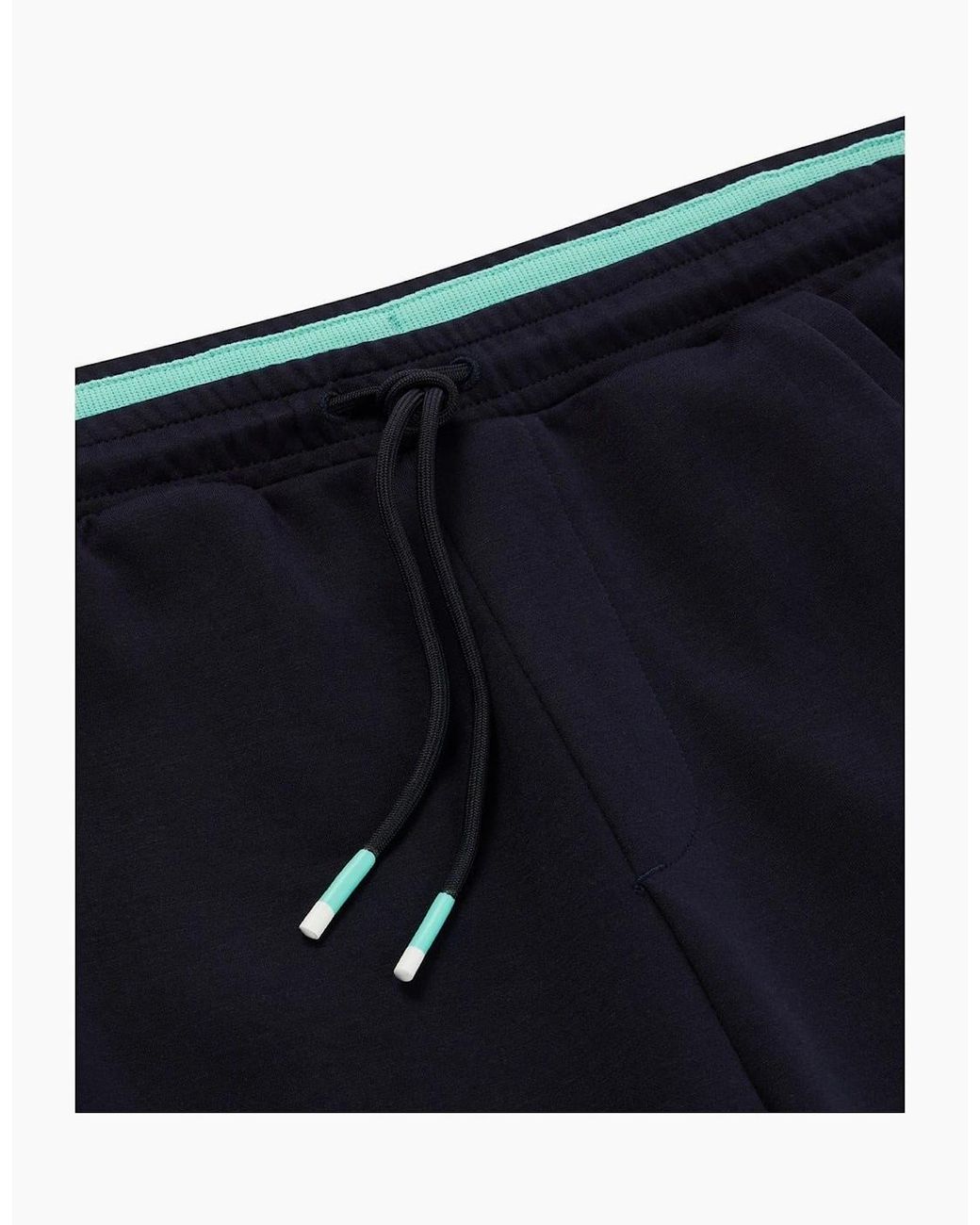 Boss Blue Hadiko Solid Patterned Slim Joggers for men
