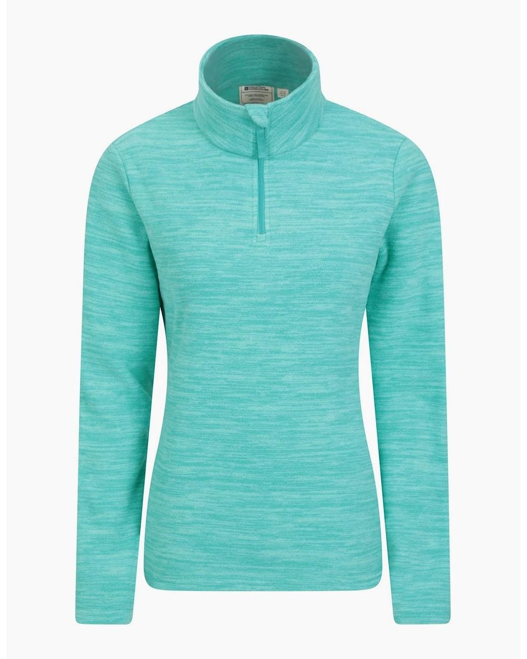 Mountain Warehouse Blue Ladies Snowdon Melange Fleece Top