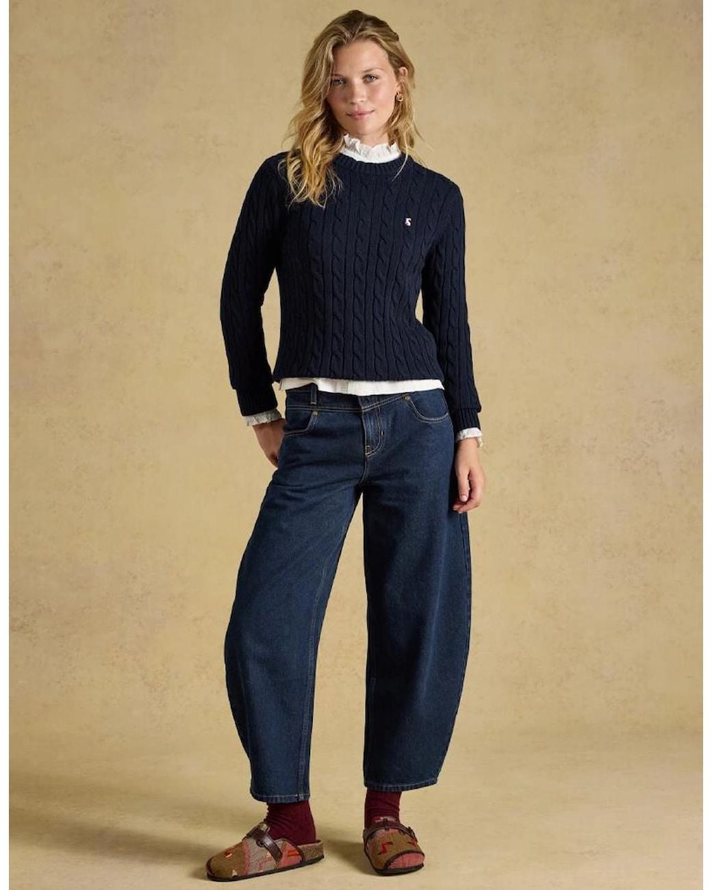 Joules Blue Classic Cable Sweaters