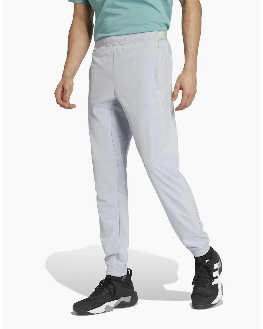 Adidas Gray Tech Apparel Track Pants for men