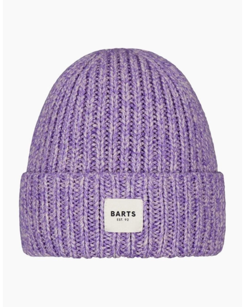 Barts Purple Blaira Rib-Knit Beanie