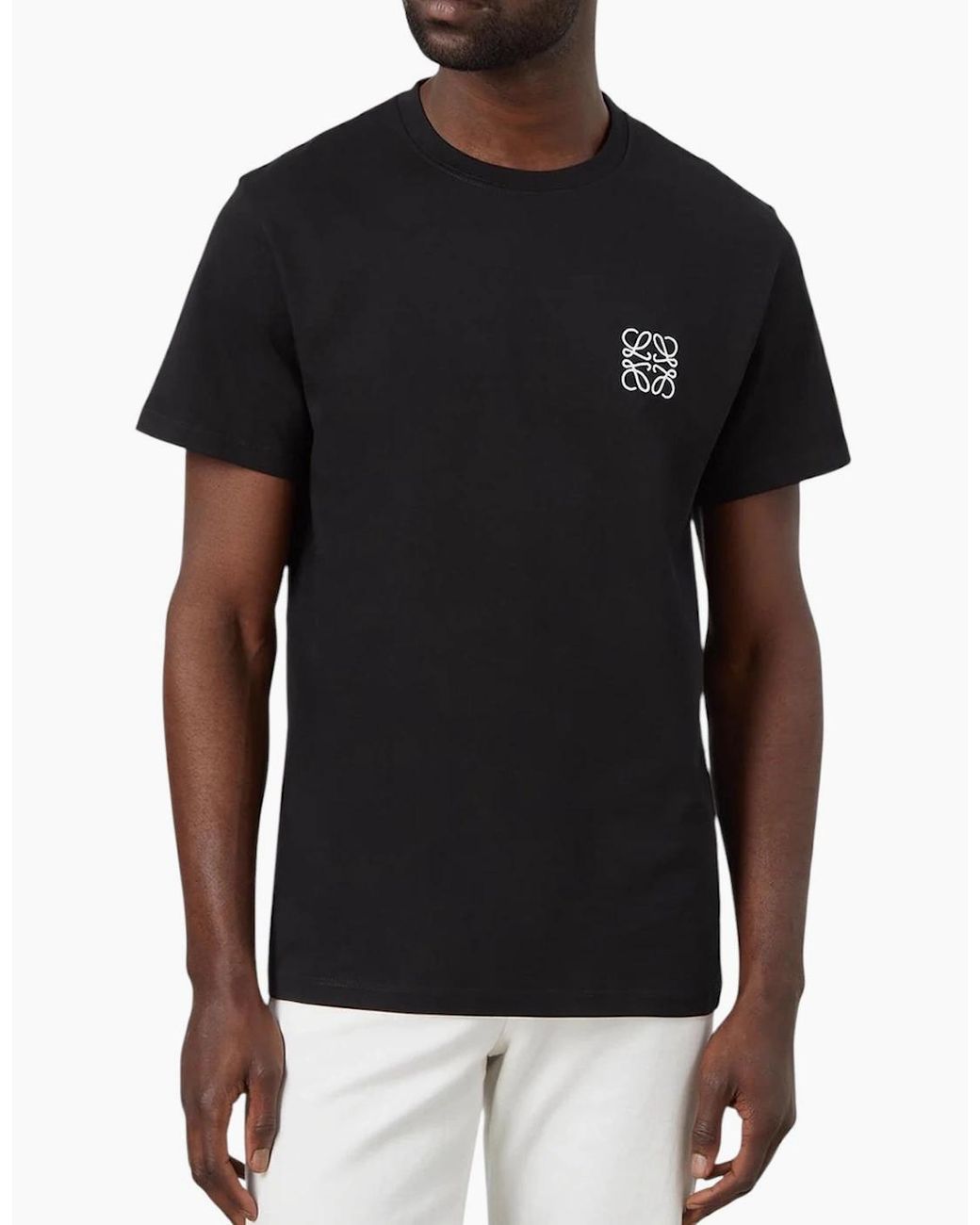 Loewe Black Anagram Logo T Shirt for men