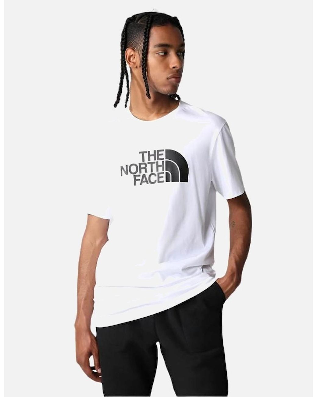 The North Face White S/S Easy T-Shirt for men