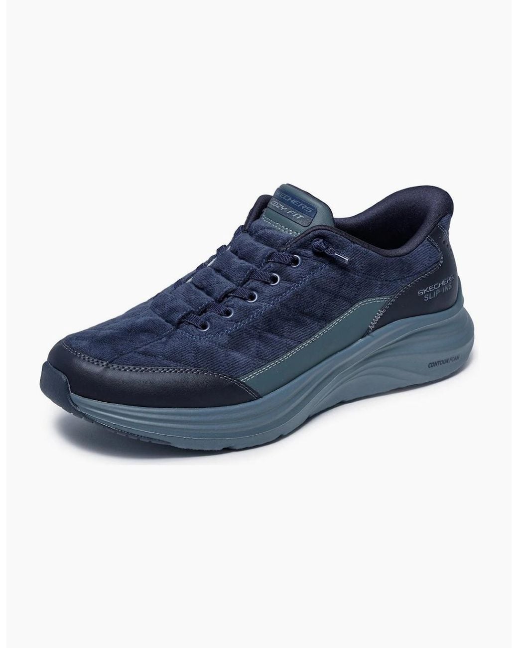 Skechers Blue Contour Foam Cordelux Trainers for men