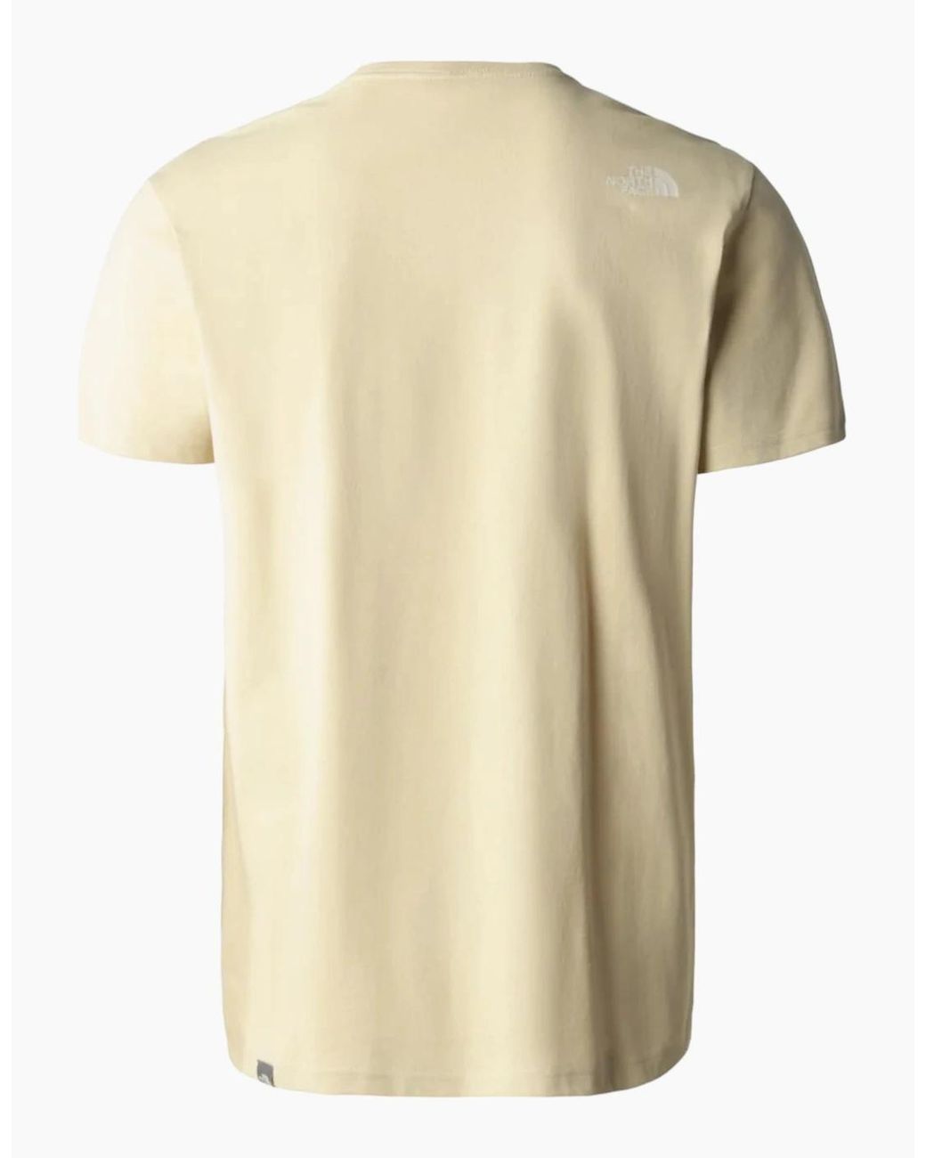 The North Face Natural T Shirts Woodcut Dome Short Sleeve Crew Neck Soft Cotton Tee for men