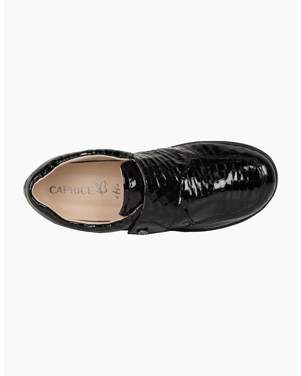Caprice Black Vera Riptape Shoes