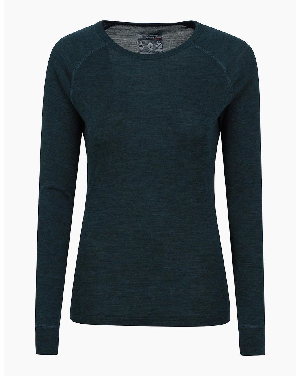 Mountain Warehouse Blue Ladies Merino Ii Thermal Top