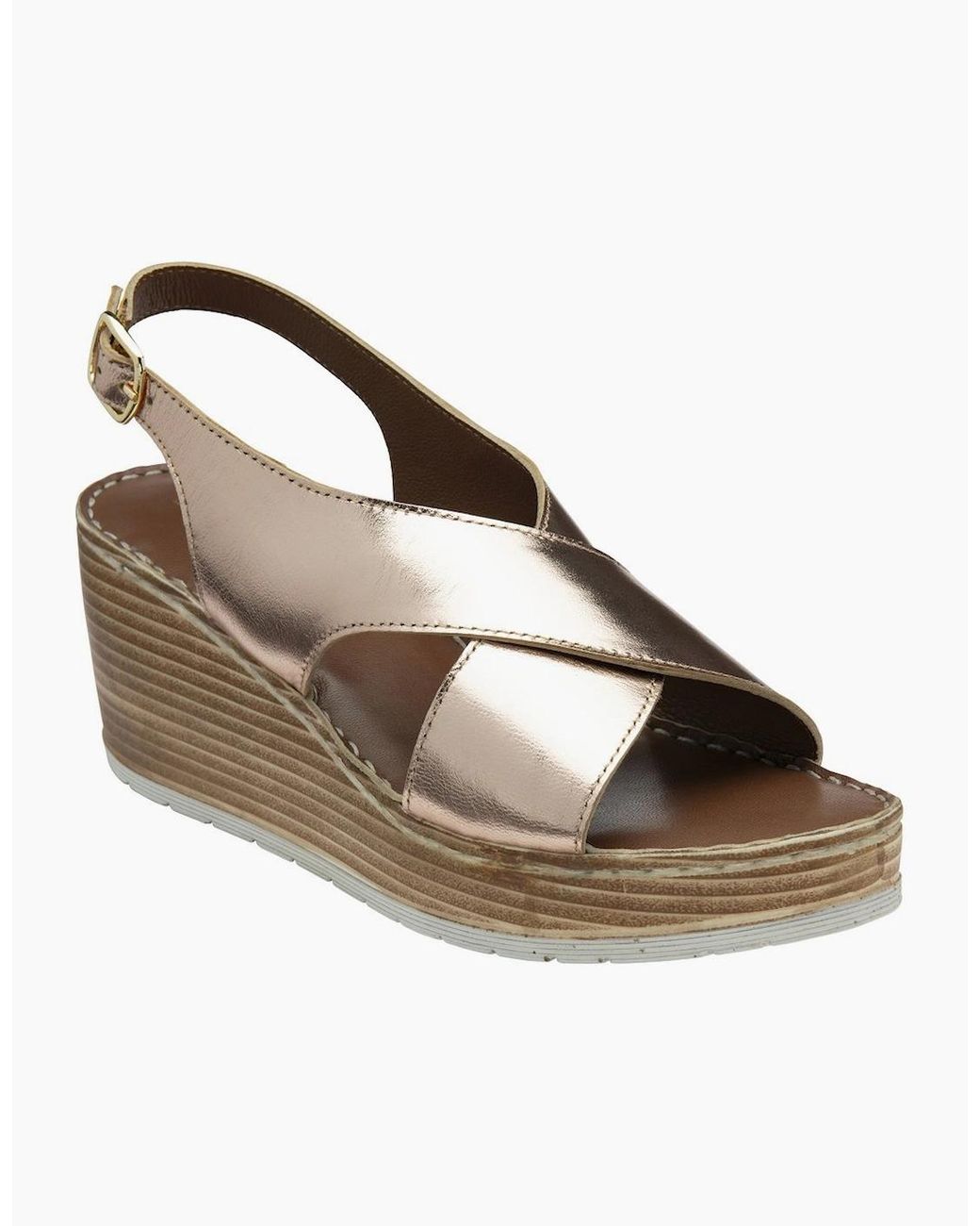 Ravel Metallic Branton Wedge Sandals