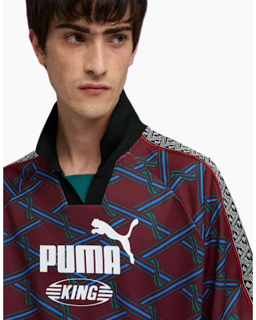 PUMA Blue King Ruby Shimmer Jersey Top for men