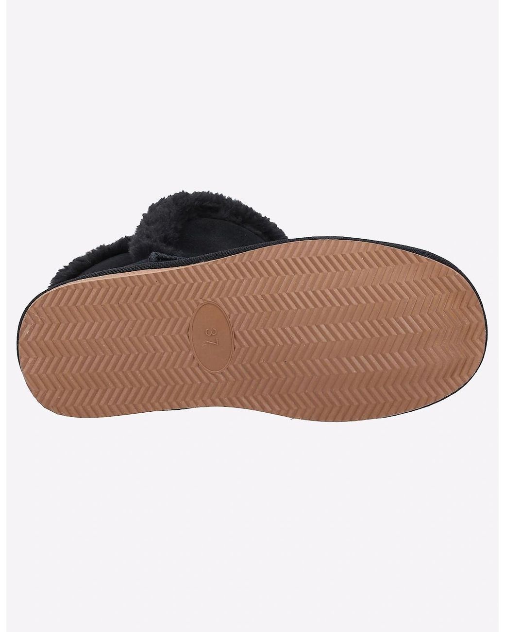 Hush Puppies Black Ashleigh Memory Foam Slipper Boots