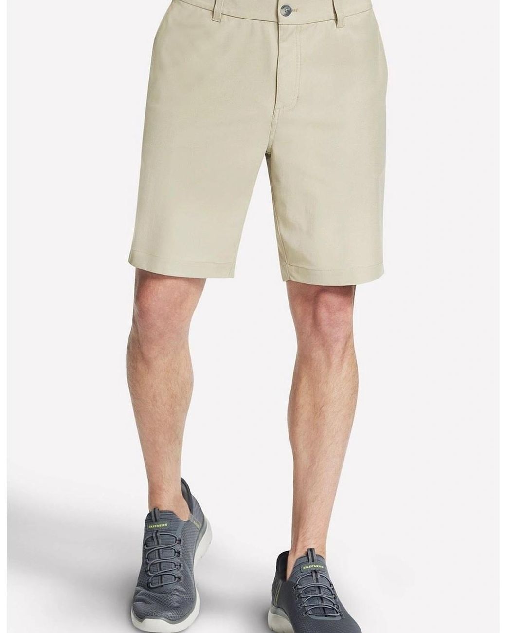 Skechers Premium Everywhere 9 Inch Short Polyester Natural Knee-Length Shorts for men