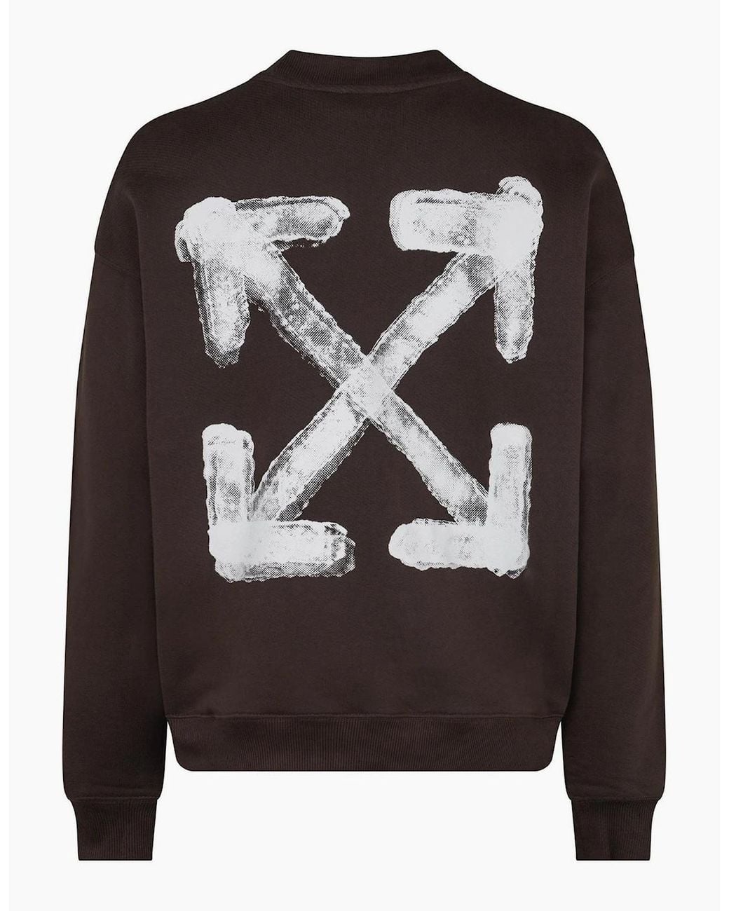Off-White c/o Virgil Abloh Black Off Spray Arrow Crew for men