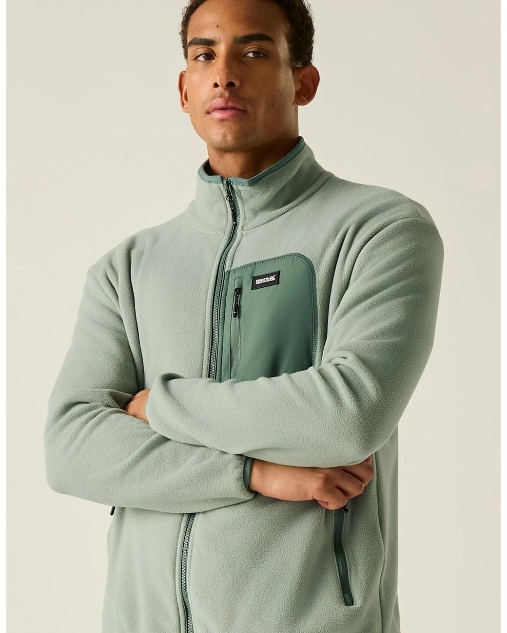 Regatta Green Frankie Full Zip Fleece Jacket for men