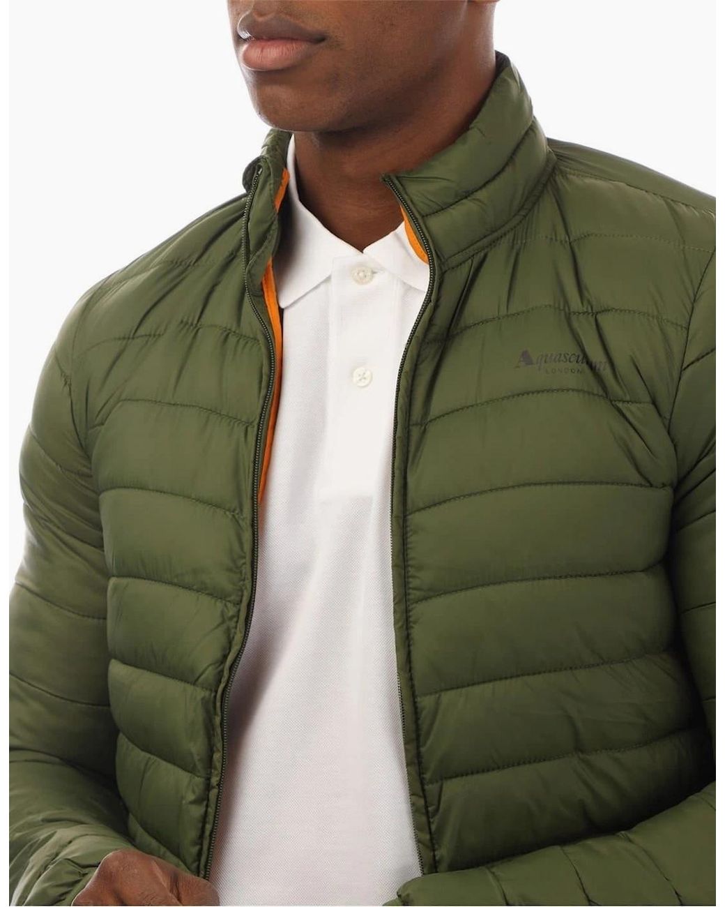 Aquascutum Green Puffer Jacket for men