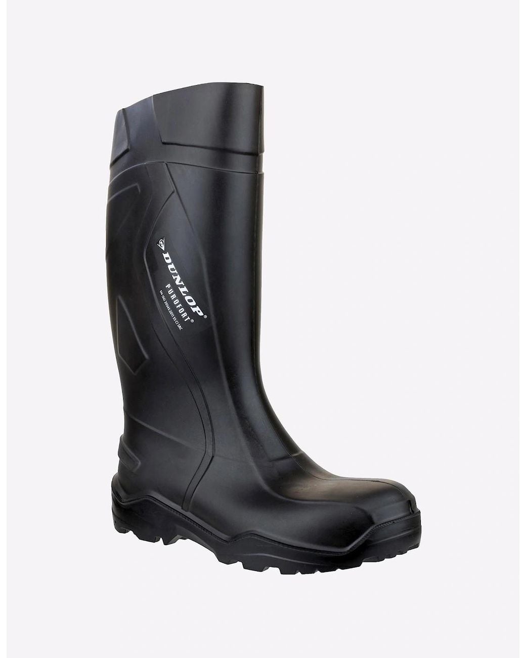 Dunlop Black Purofort+ Full Safety Wellingtons for men