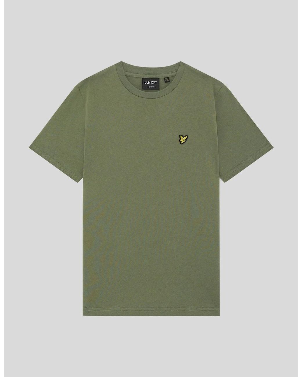Lyle & Scott Green Cotton Crew Neck T-Shirt for men