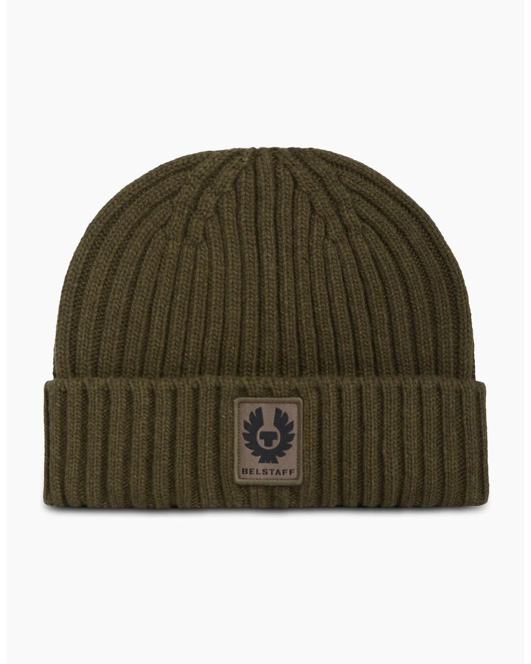 Belstaff Green Watch Beanie Hat for men