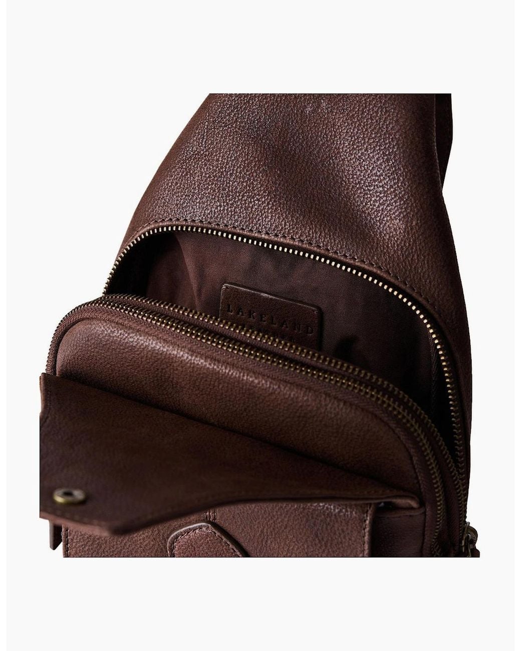 Lakeland Leather Brown Hutton Sling Bag