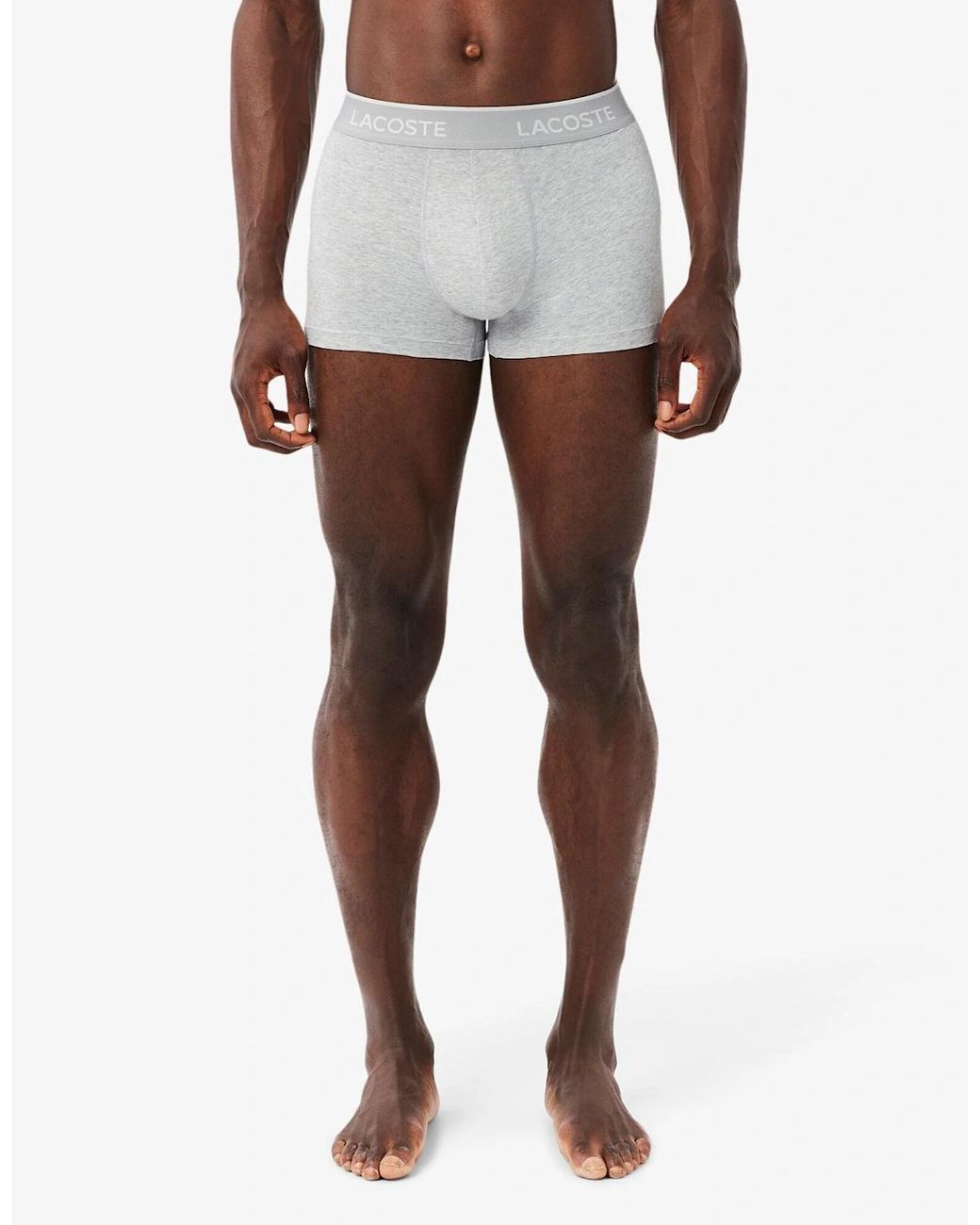 Lacoste White 3-Pack Of Trunks for men