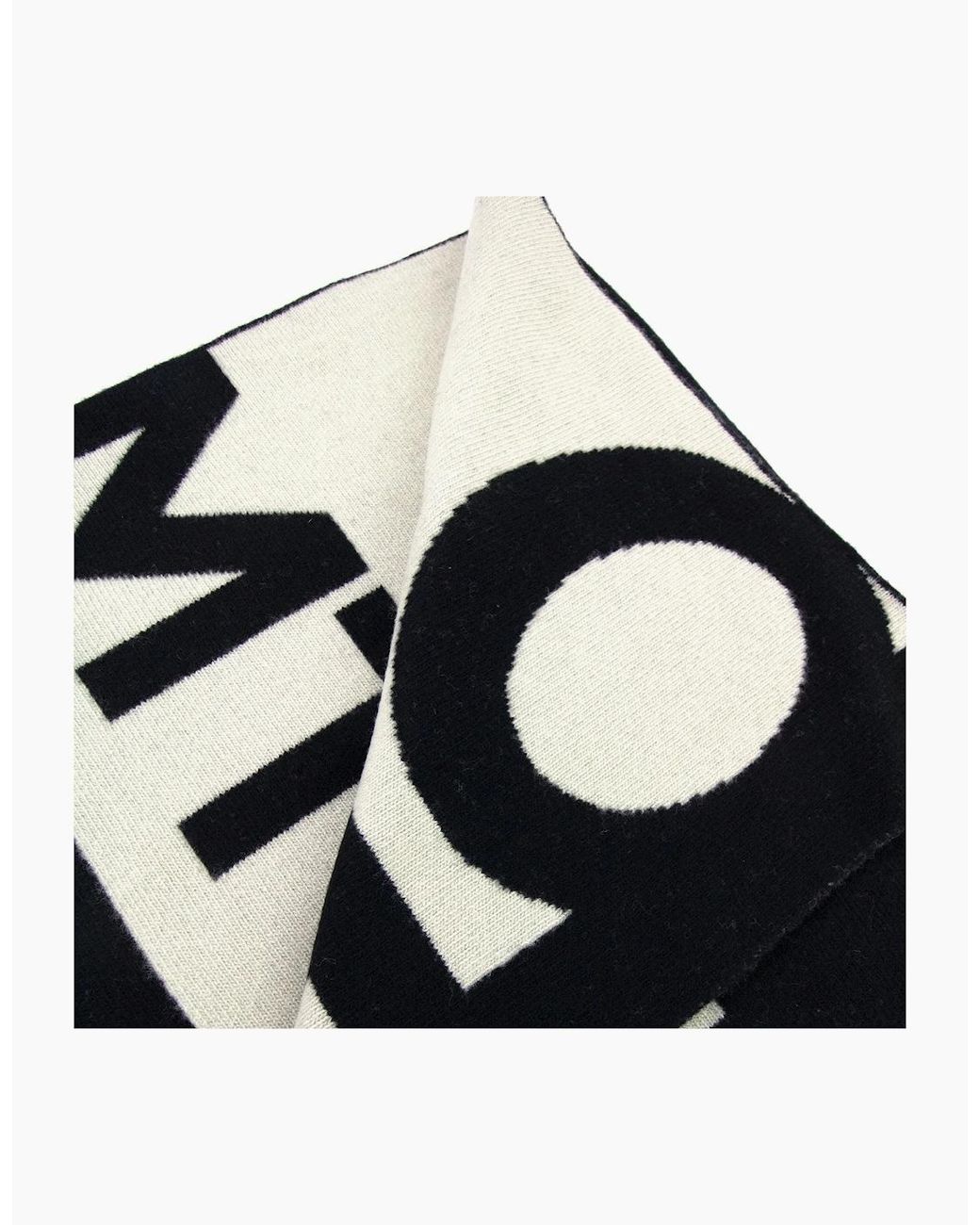 Off-White c/o Virgil Abloh Black Off Logo Felted Wool Scarf
