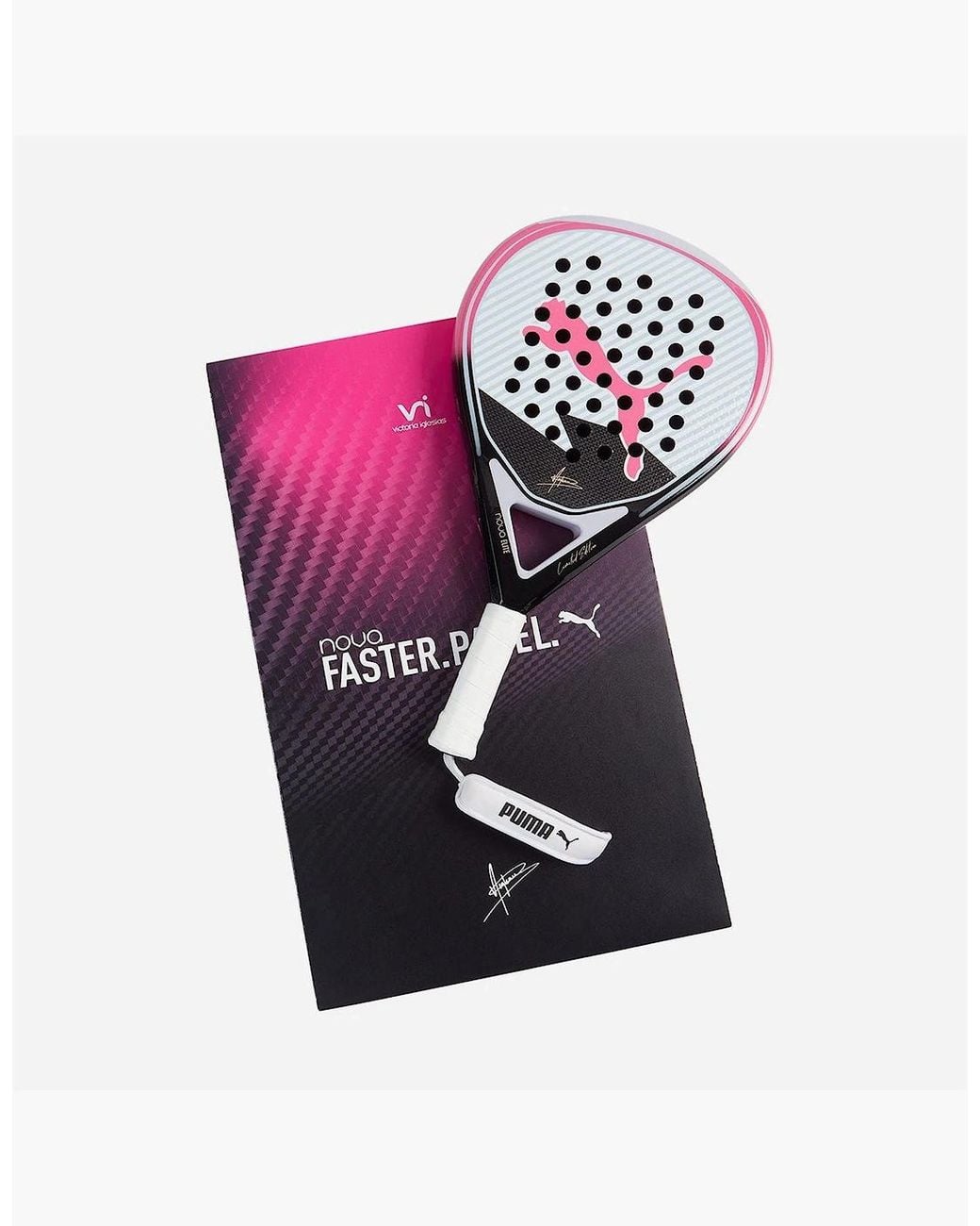 PUMA White Nova Elite Victoria Padel Racket