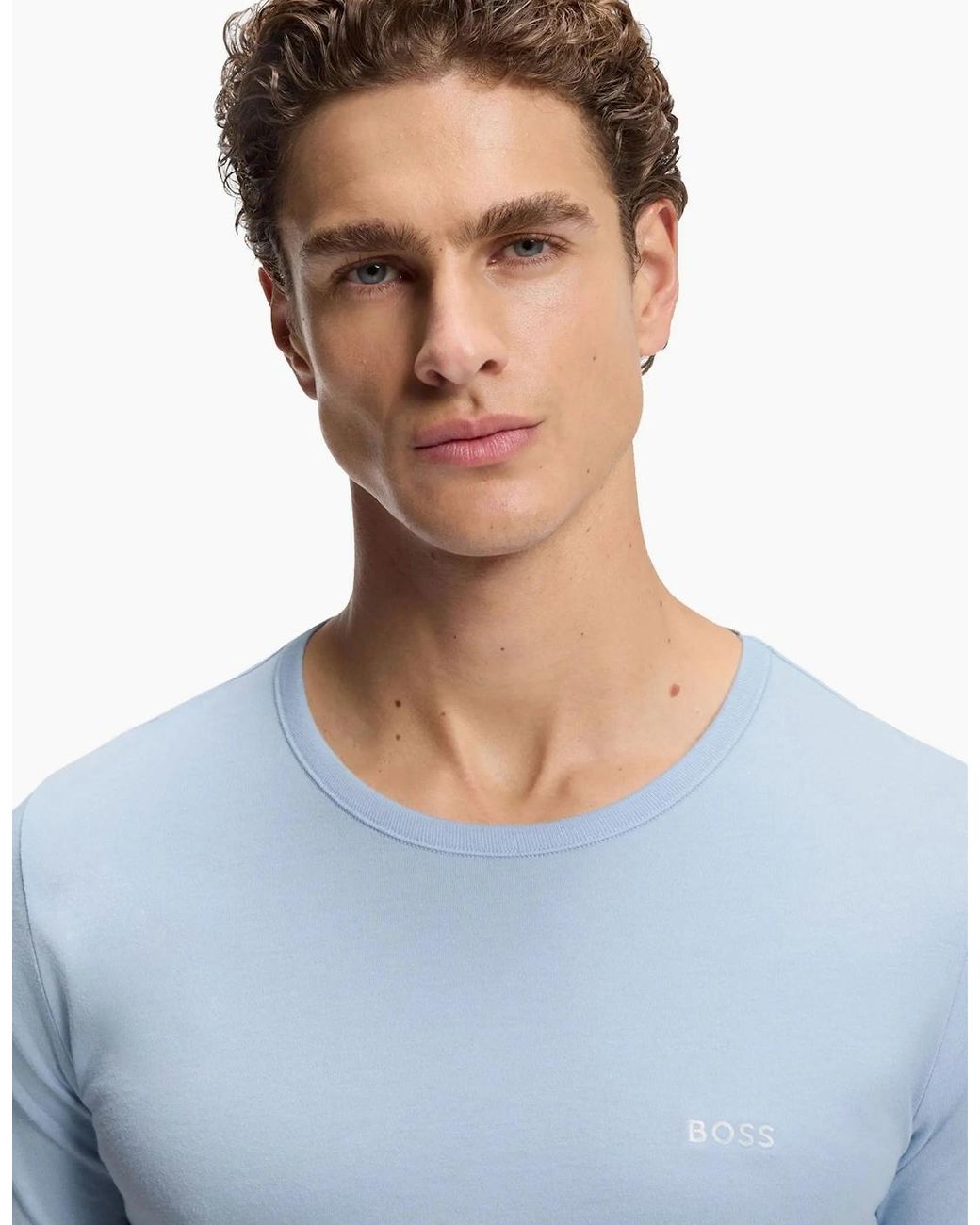 Boss Blue Boss Boss 3 Pack T-Shirt for men
