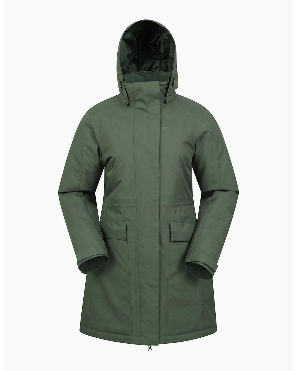 Mountain Warehouse Green Ladies Rain On Waterproof Padded Jacket