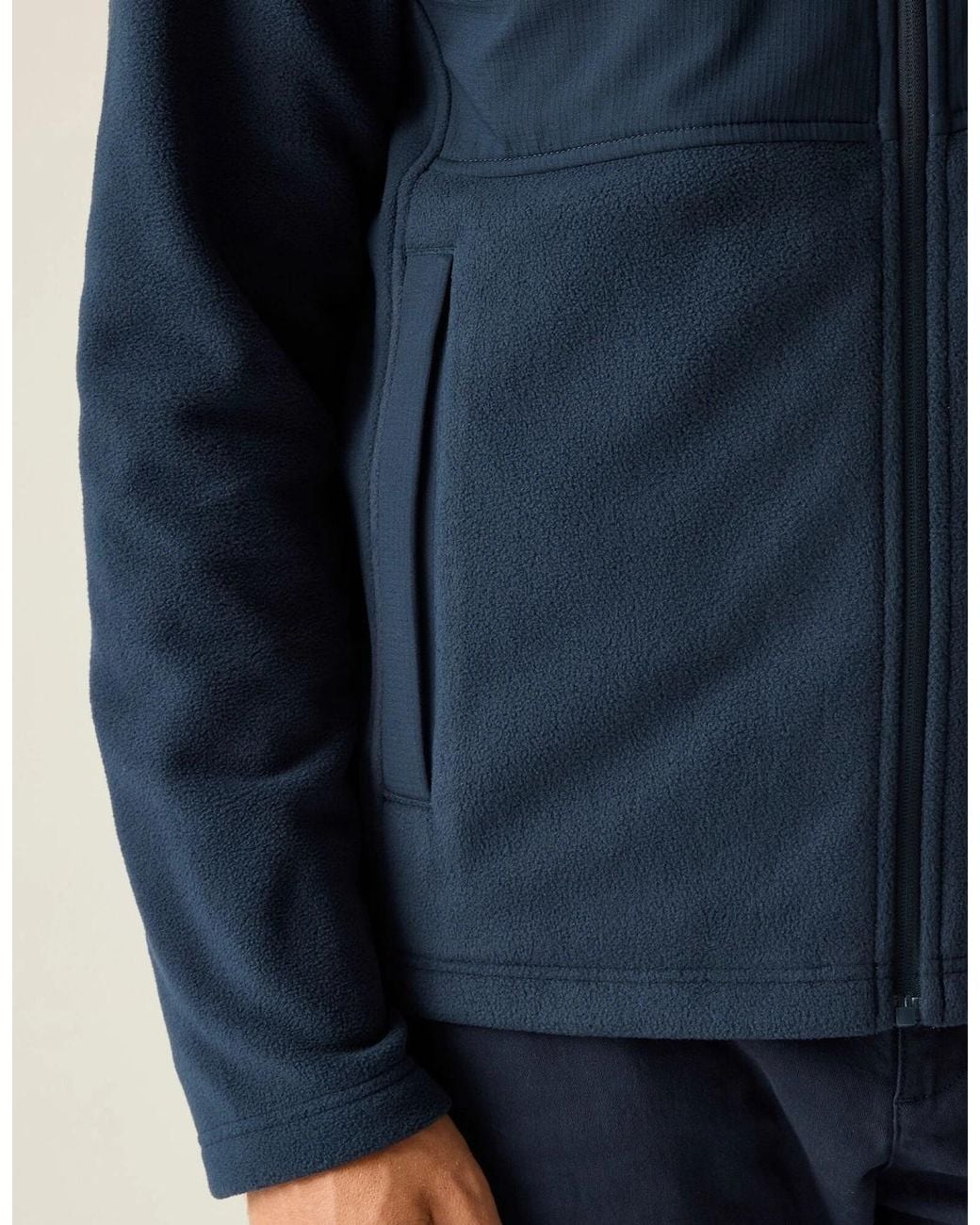 Regatta Blue Adult Recycle.Me Fleece Jacket for men