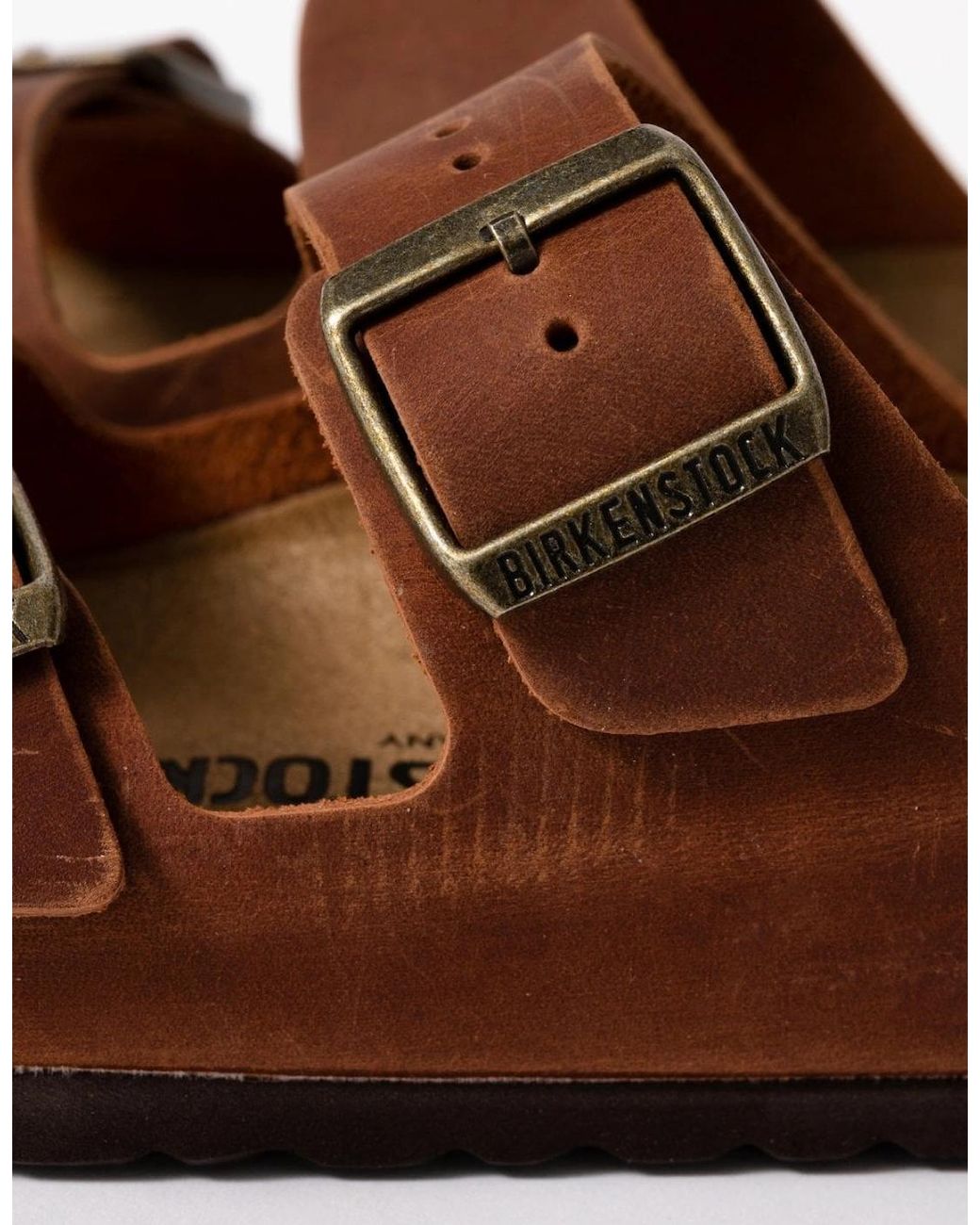 Birkenstock Arizona Brown Oiled Natural Leather Sandals