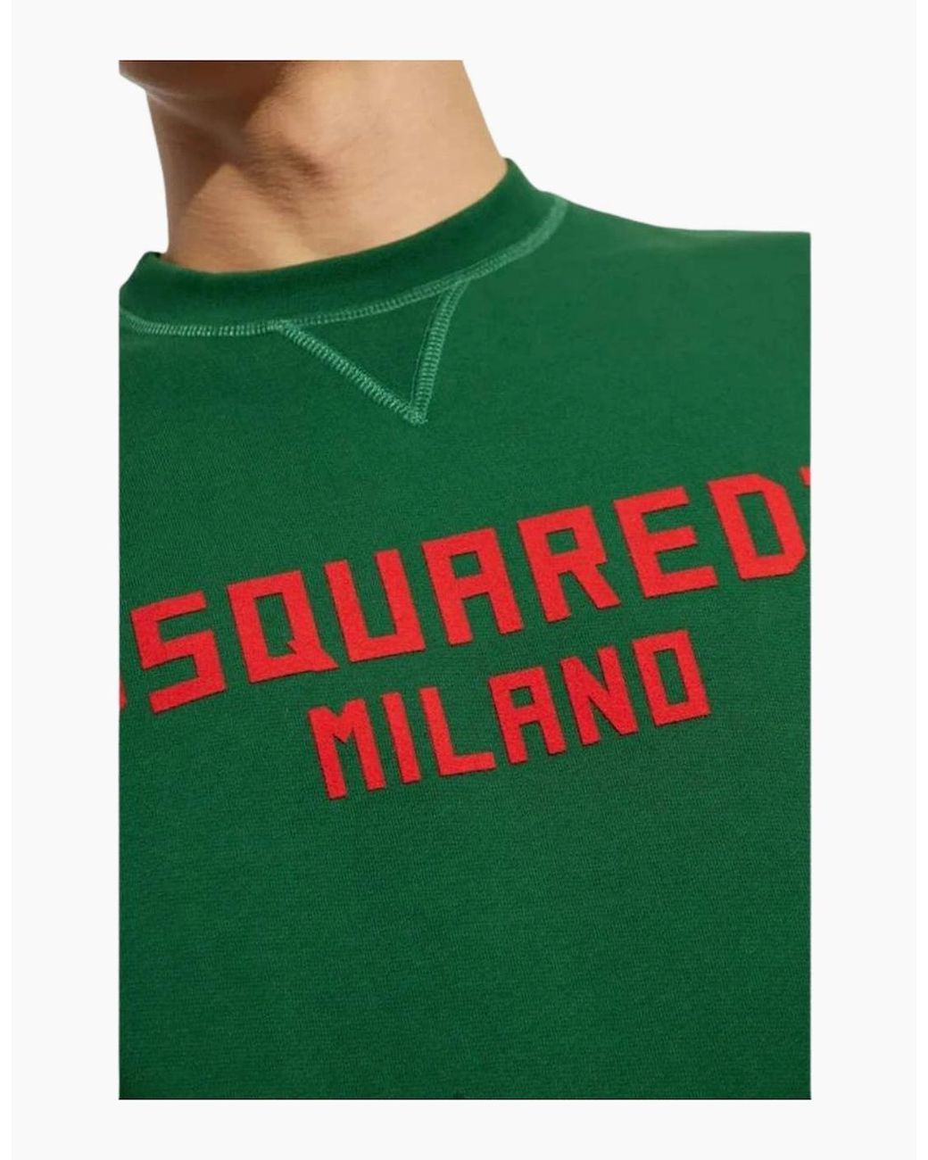 DSquared² Green Milano Logo Cool Fit Sweatshirt for men