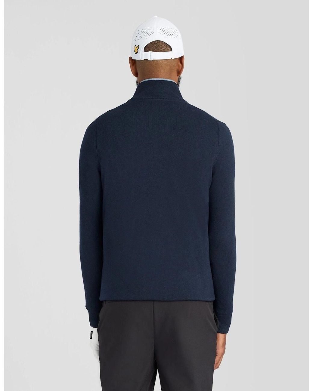 Lyle & Scott Blue Windbreaker 1/4 Zip Jumper for men