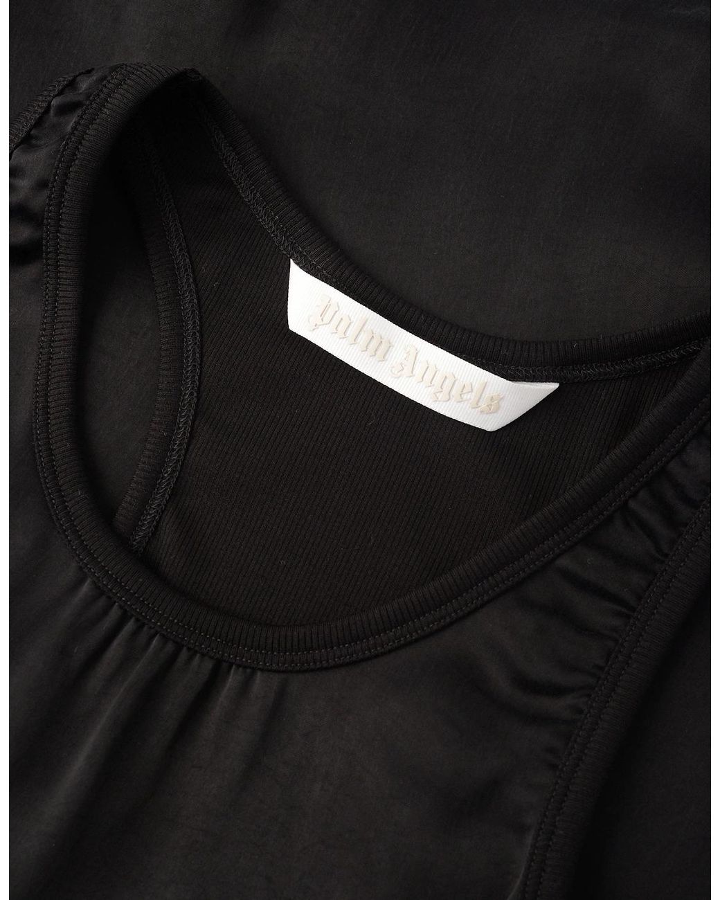 Palm Angels Black Sporty Midi Dress