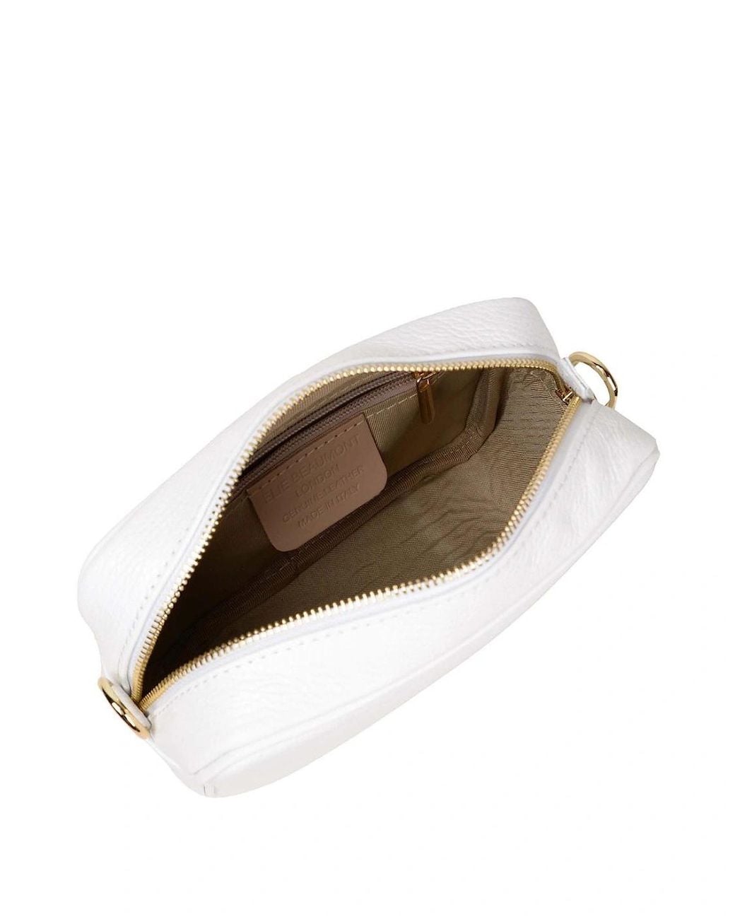 Elie Beaumont White Crossbody 2 Customisable Handbag