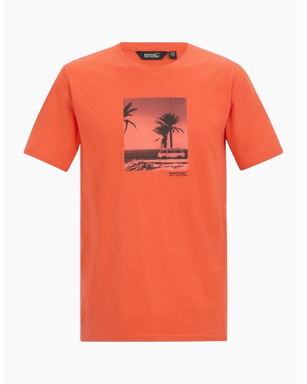 Regatta Orange Cline Ix Beach T-Shirt for men