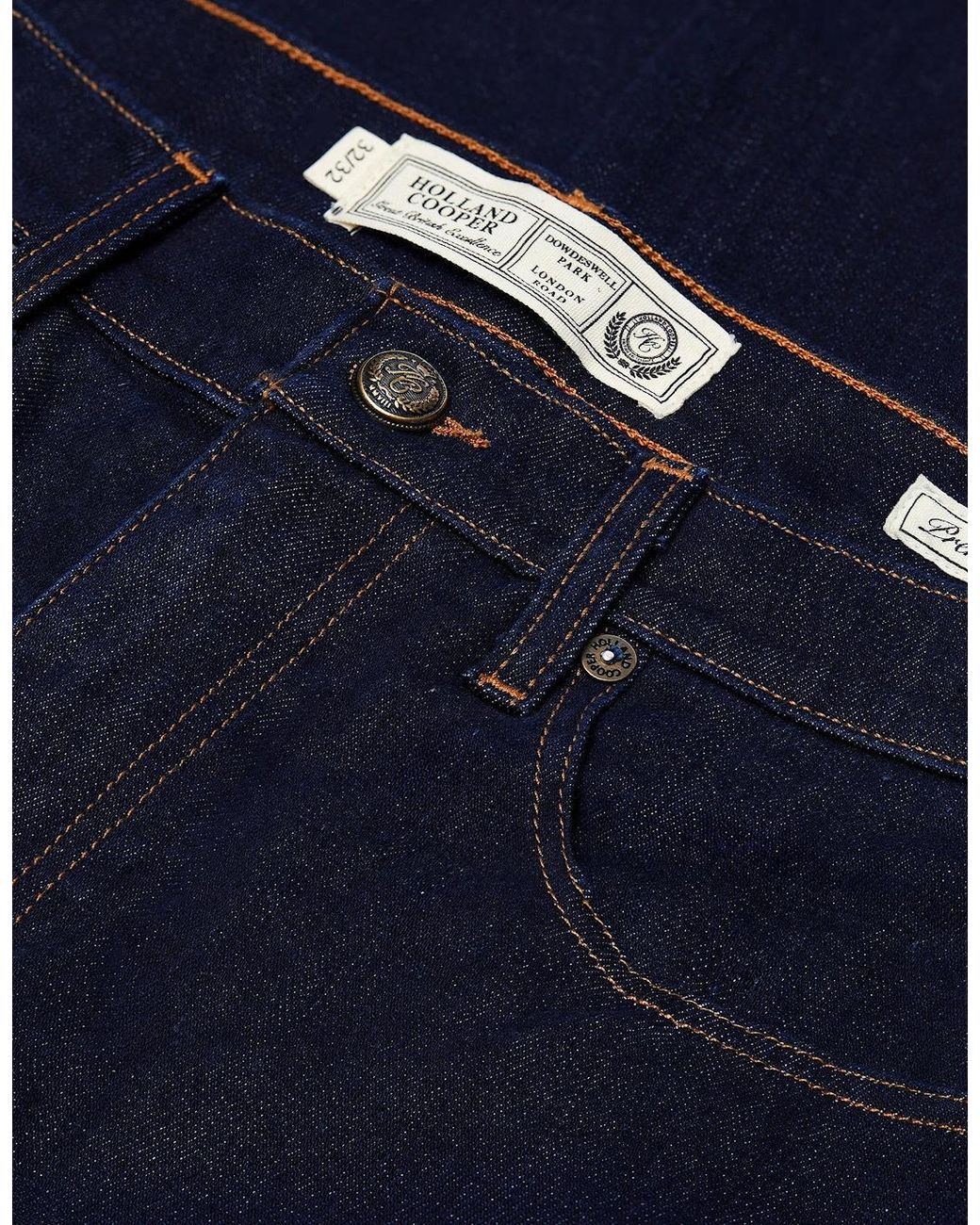 Holland Cooper Blue Classic Straight Jean Dark for men