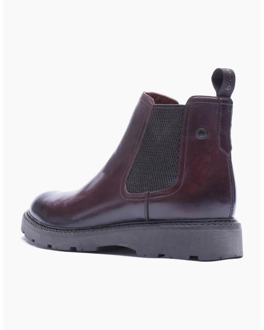 Base London Purple London Echo Leather Washed Boots for men