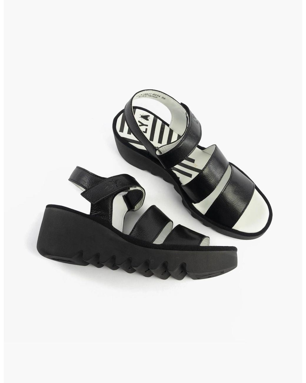 Fly London Black Bexy575Fly Sandals