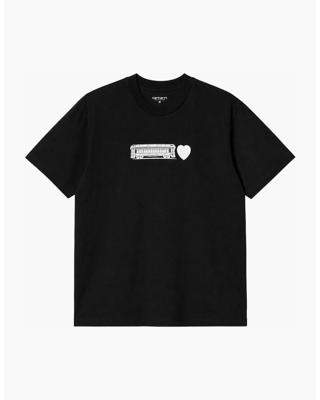 Carhartt Black S/S Deconstructed Label T-Shirt for men