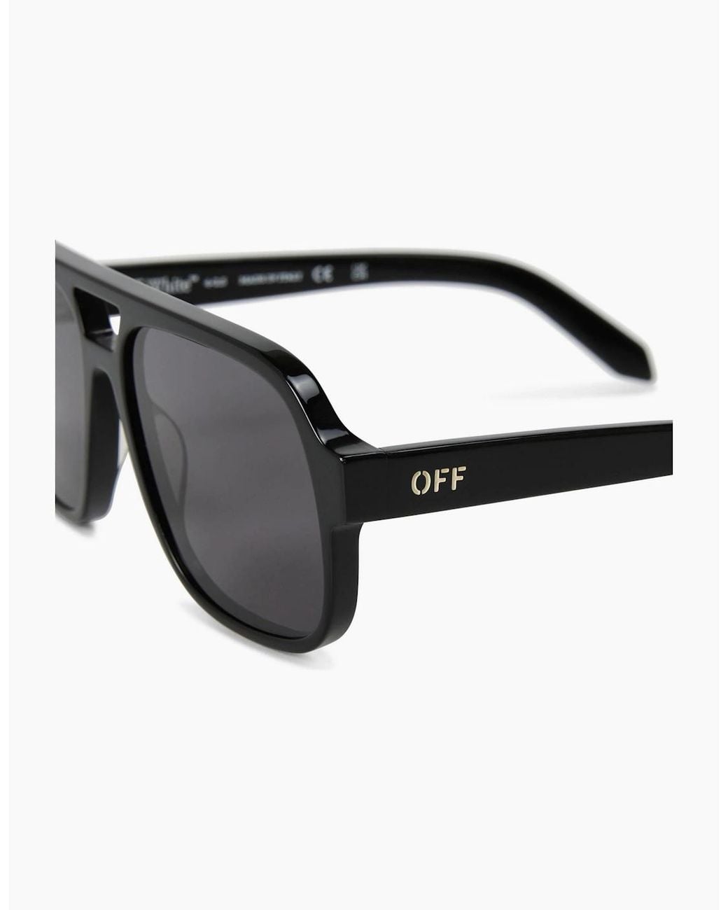 Off-White c/o Virgil Abloh Black Off Forks Sunglasses for men