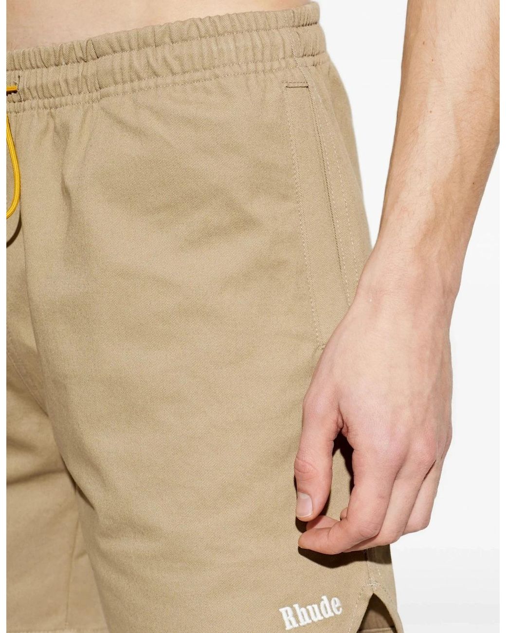 Rhude Natural Moonlight Classic Shorts for men