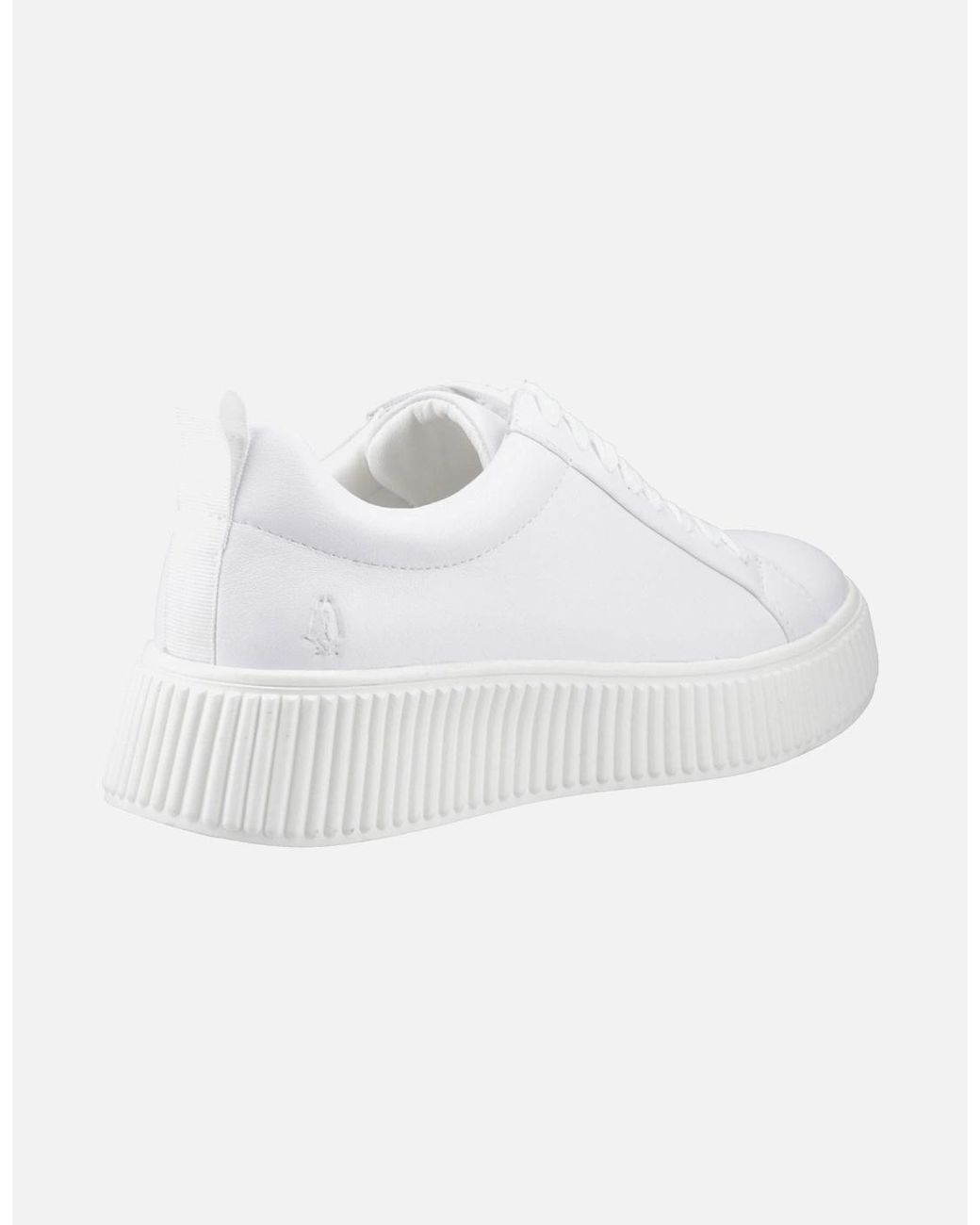 Hush Puppies White Harlow Leather Trainers