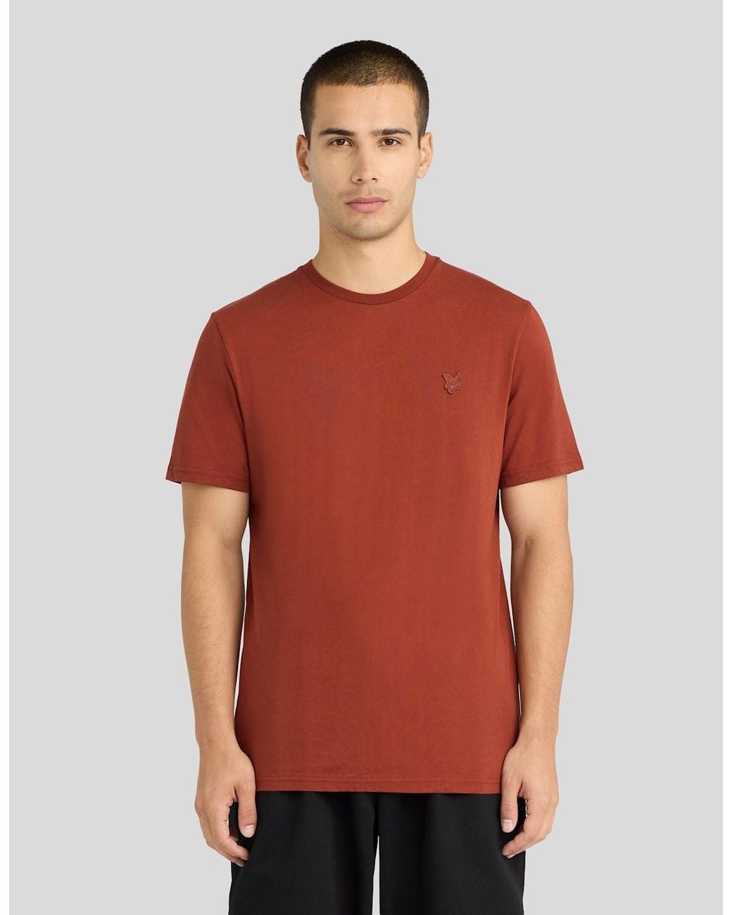 Lyle & Scott Red Superfine Cotton T-Shirt for men